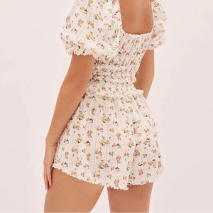 For Love & Lemons Lola Pointelle Short New